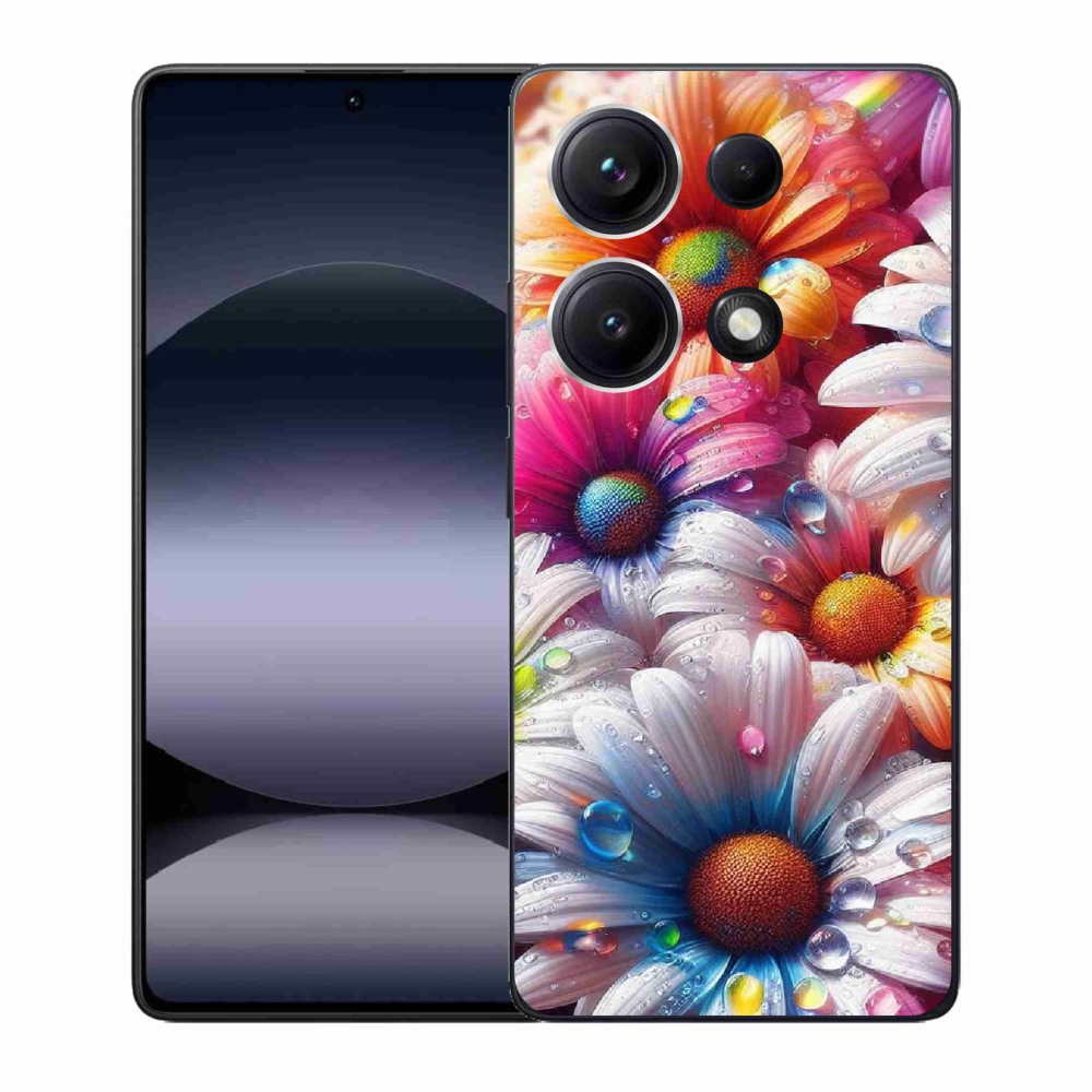 Gél borítás mmCase a Xiaomi Redmi Note 14S-hez - színes százszorszépek