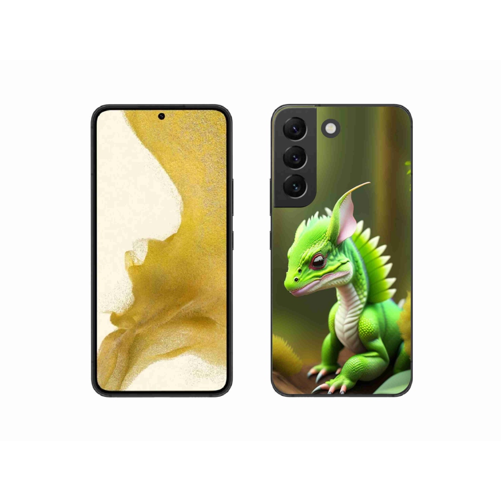 Zselés borítás mmCase Samsung Galaxy S22 5G - zöld sárkányhoz