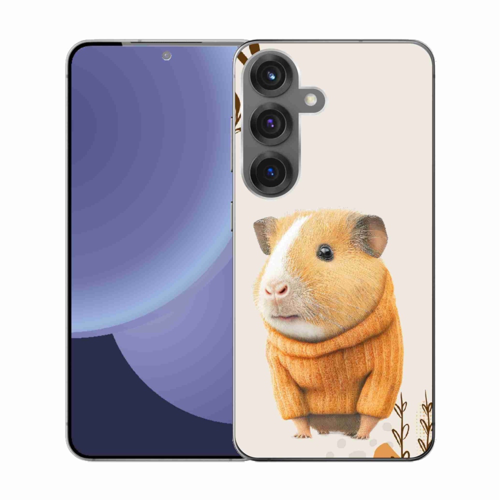 Gél borítás mmCase Samsung Galaxy S25 készülékhez - tengerimalac pulóverben