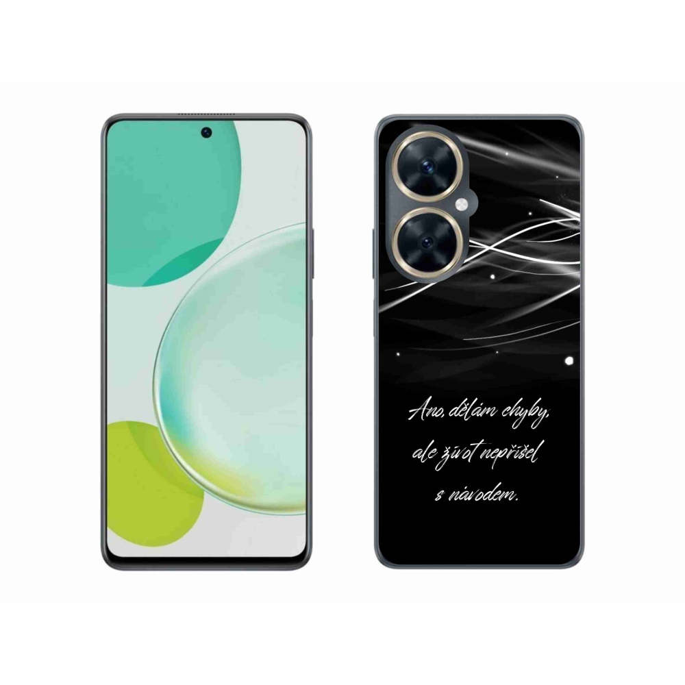 Gél borítás mmCase a Huawei Nova 11i készülékre - idézem fekete háttérrel