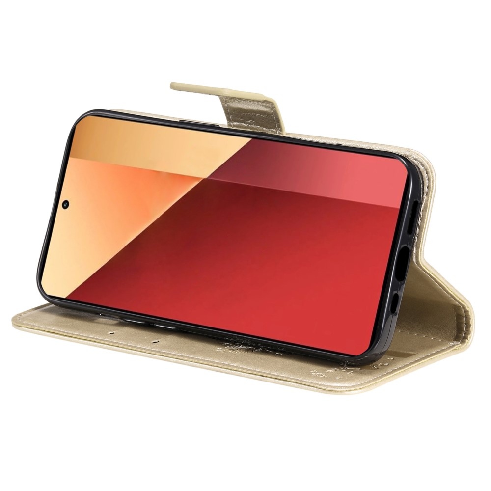 Fák könyv tokja Xiaomi Redmi Note 13 Pro 4G/Poco M6 Pro - arany színű