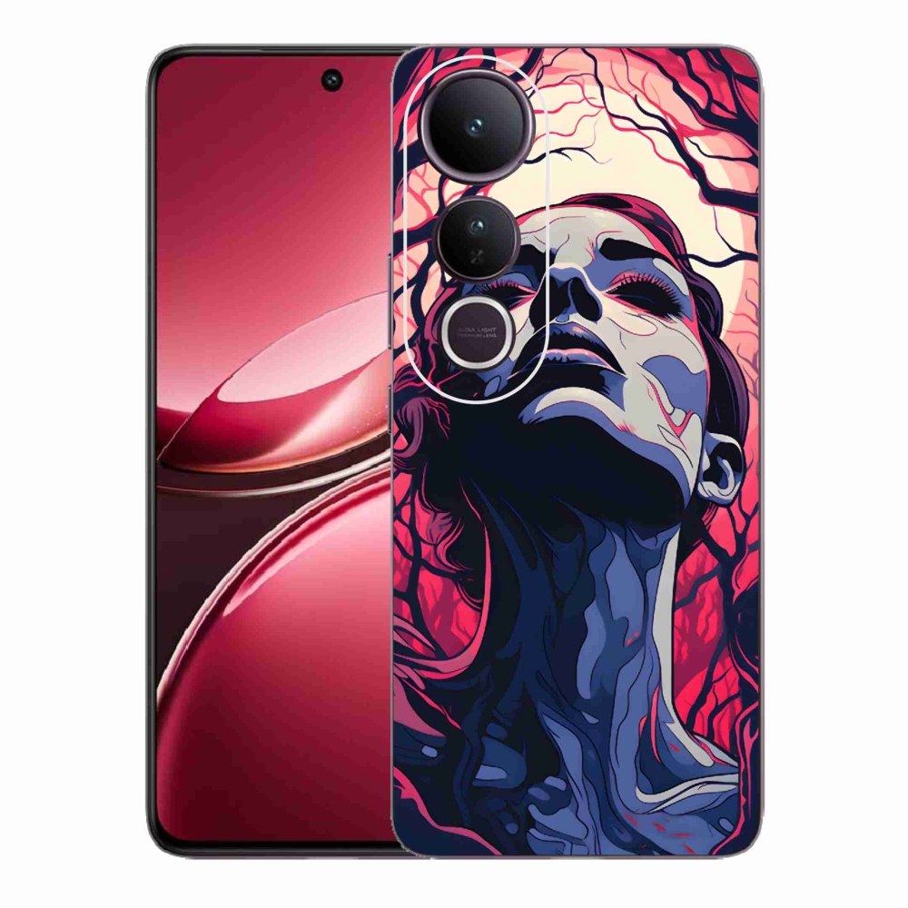 Gél borítás mmCase a Vivo V50 Lite 4G/5G-n - absztrakt arc