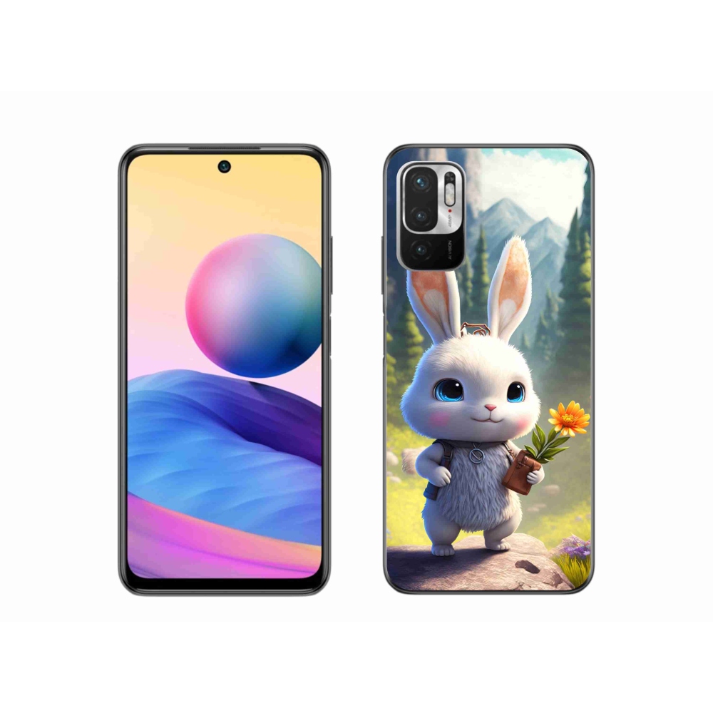 Gél borítás mmCase a Xiaomi Redmi Note 10 5G-hez - aranyos nyuszi