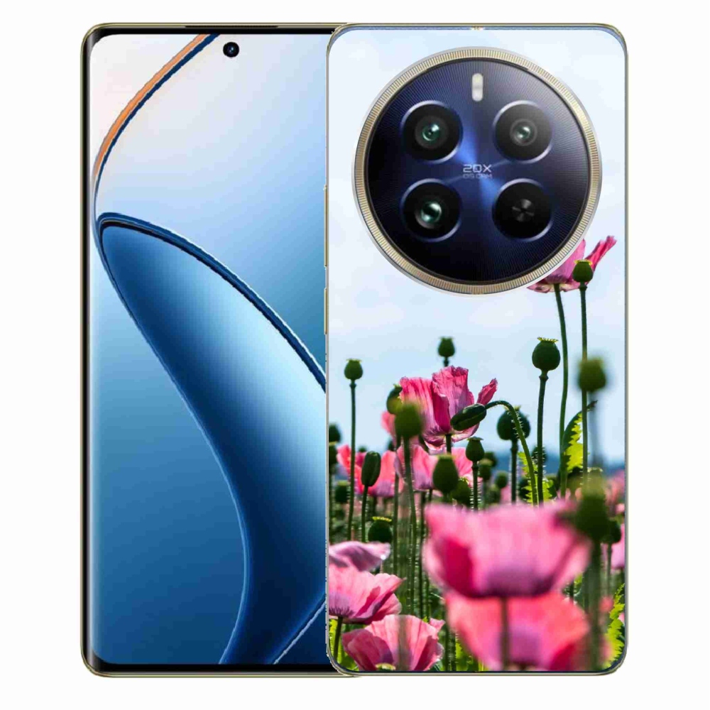 Gél borítás mmCase a Realme 12 Pro 5G/12 Pro+ 5G modellhez - mákvirág