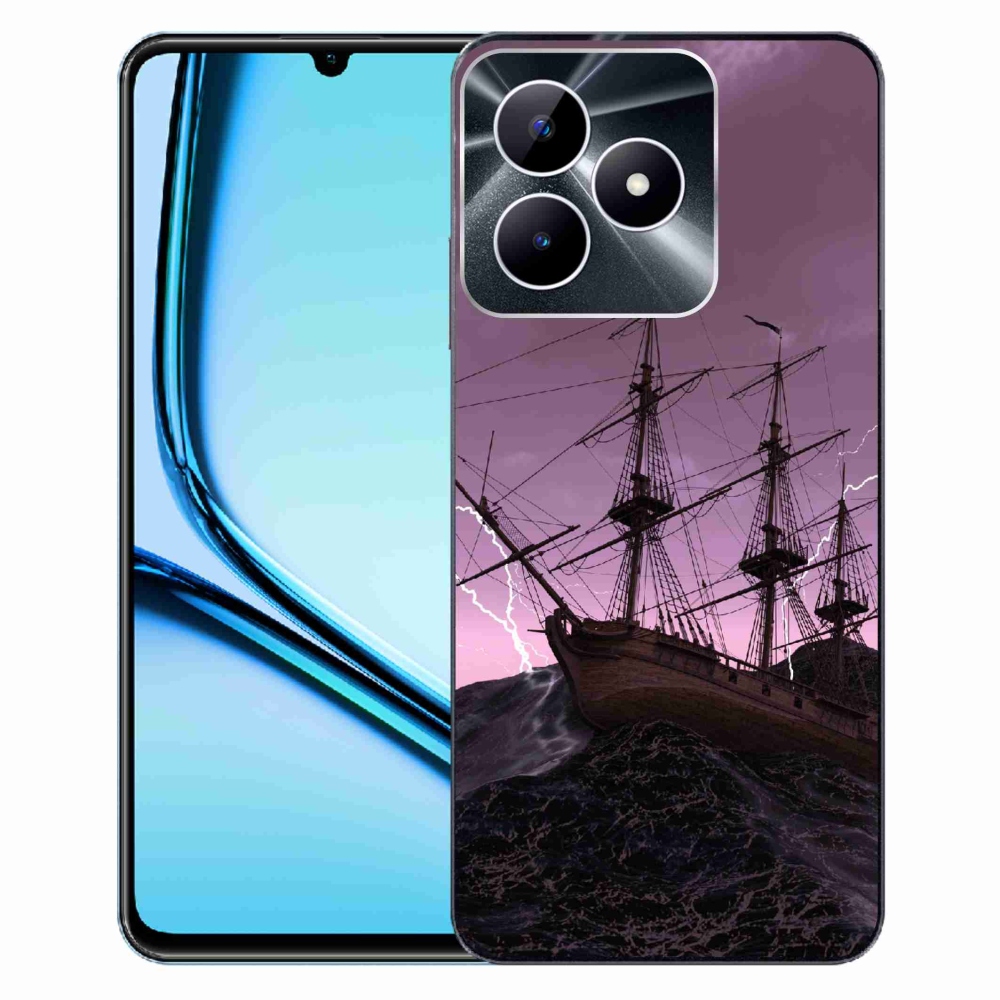 Zselés borítás mmCase a Realme Note 50 készülékhez - hajó a viharban