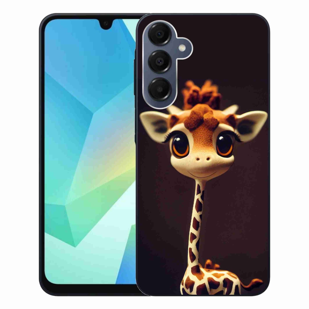 Zselés borítás mmCase Samsung Galaxy A16 4G/5G - kis zsiráfhoz