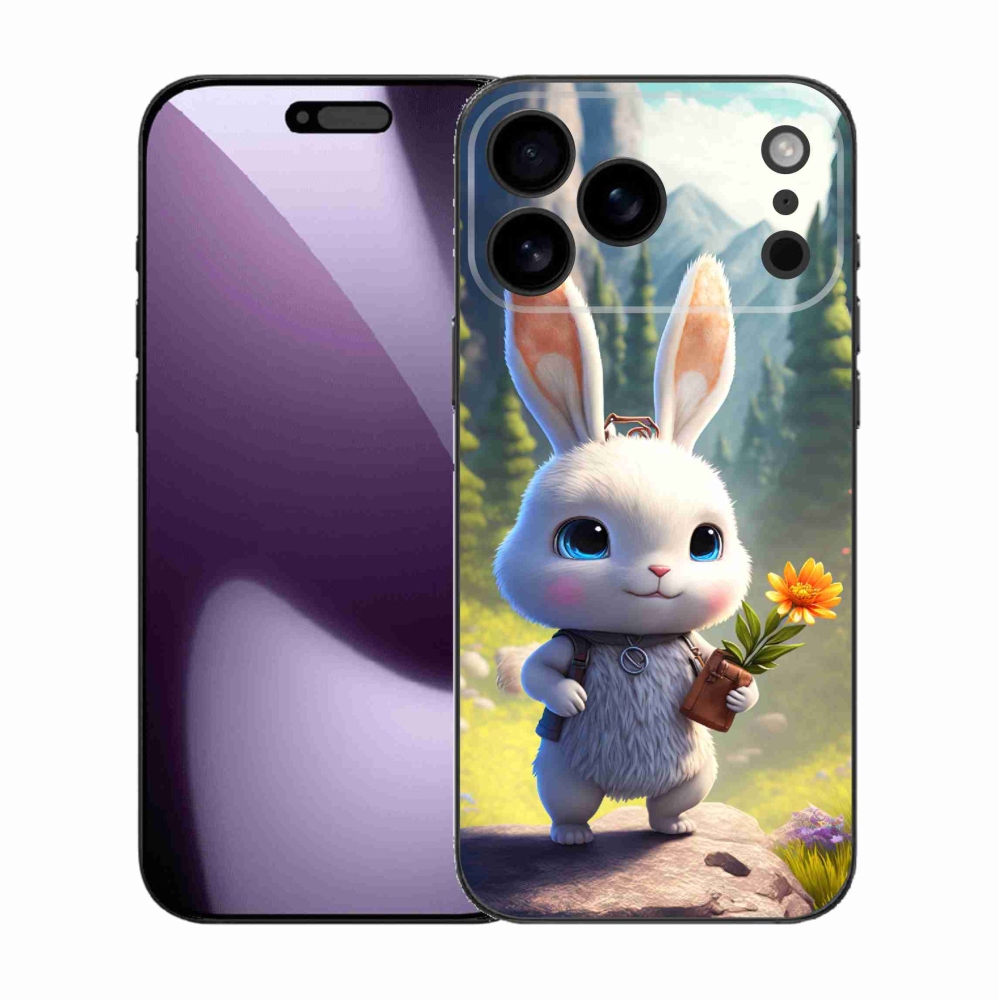 Zselés borítás mmCase iPhone 17 Pro Max készülékhez - aranyos nyuszi