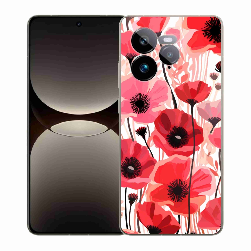 Gél borítás mmCase a Realme GT 7 Pro 5G készülékhez - mákos 1