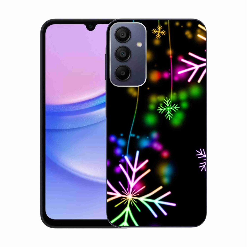 Zselés borítás mmCase Samsung Galaxy A15 4G/5G készülékhez - színes pelyhekkel