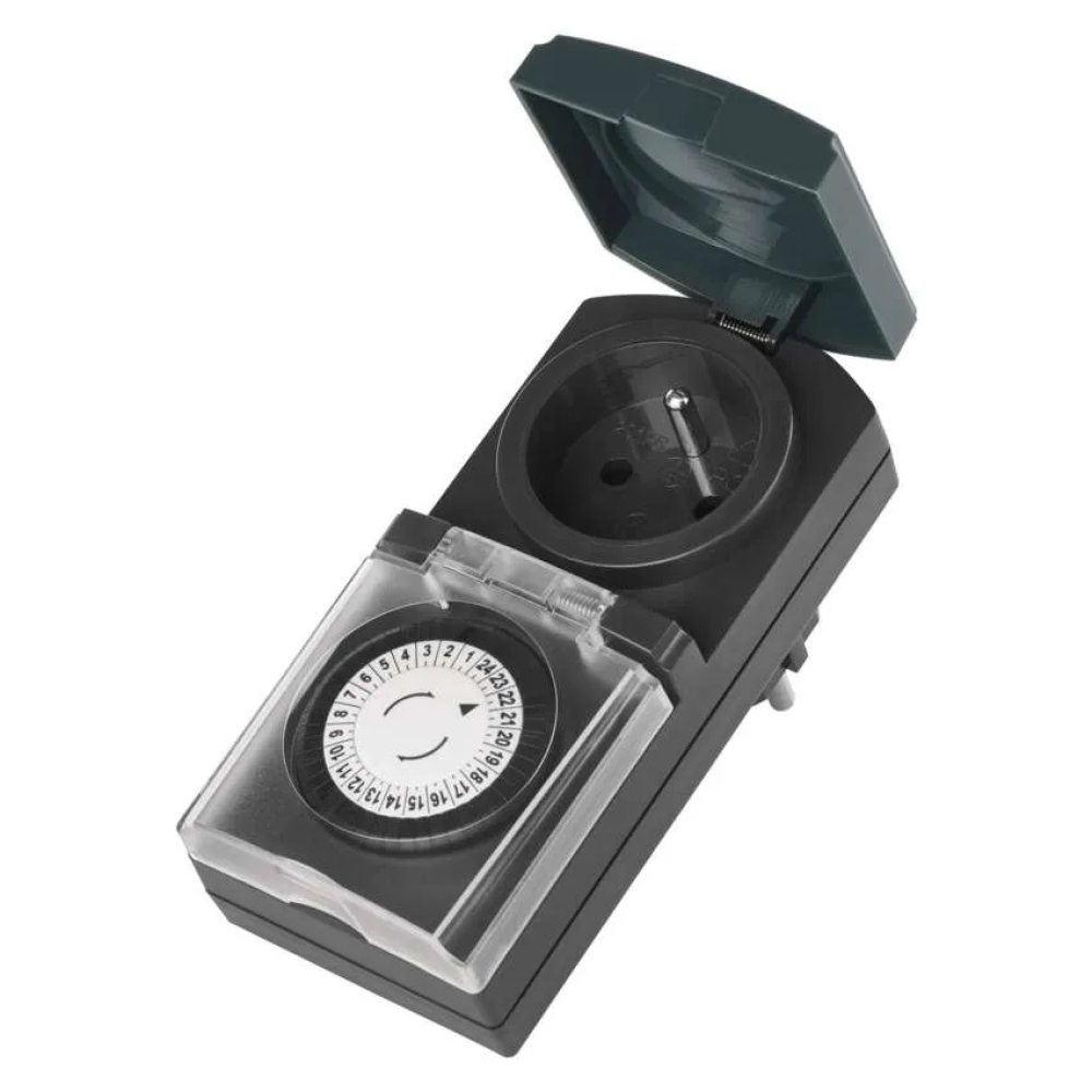 Időzítő - mechanikus kapcsoló aljzat kültéri IP44