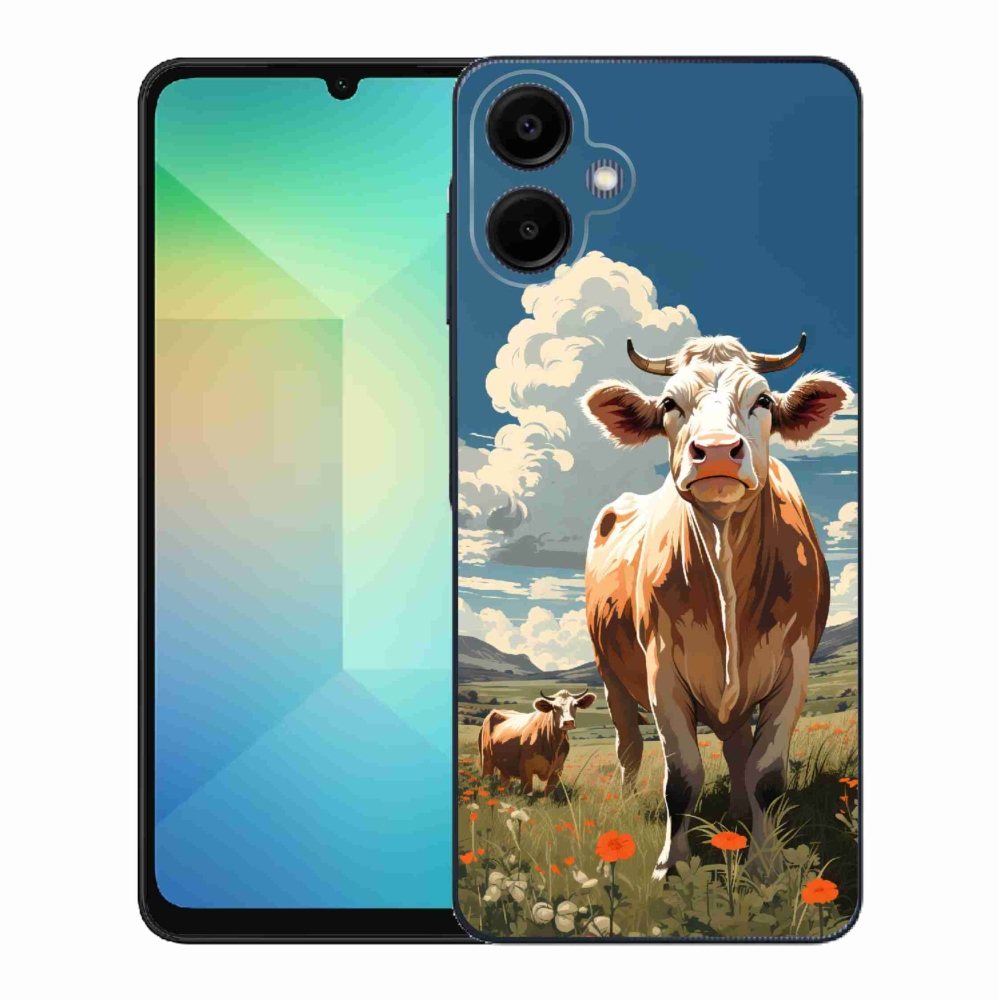 Zselés borítás mmCase Samsung Galaxy A06 4G - tehenek a réten