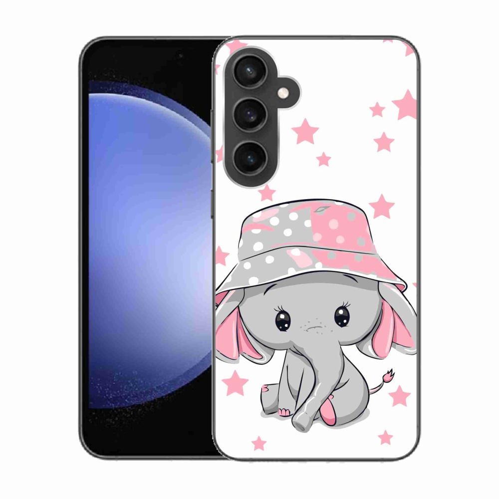 Gél védőhuzat mmCase Samsung Galaxy S23 FE készülékhez - rózsaszín elefánt