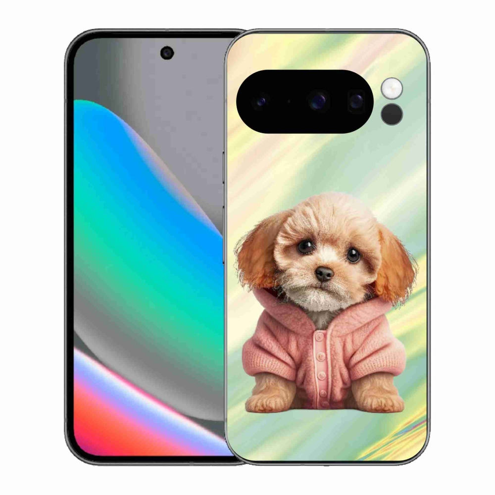 Gél borítás mmCase a Google Pixel 10 Pro számára - kölyökkutyák pulóverben