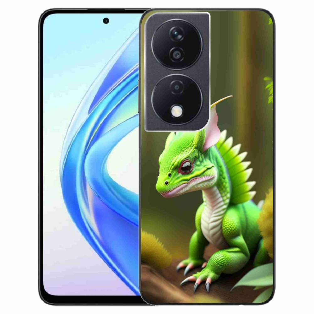Zselés borítás mmCase a Honor X7b/Honor 90 Smart készülékhez - zöld sárkány