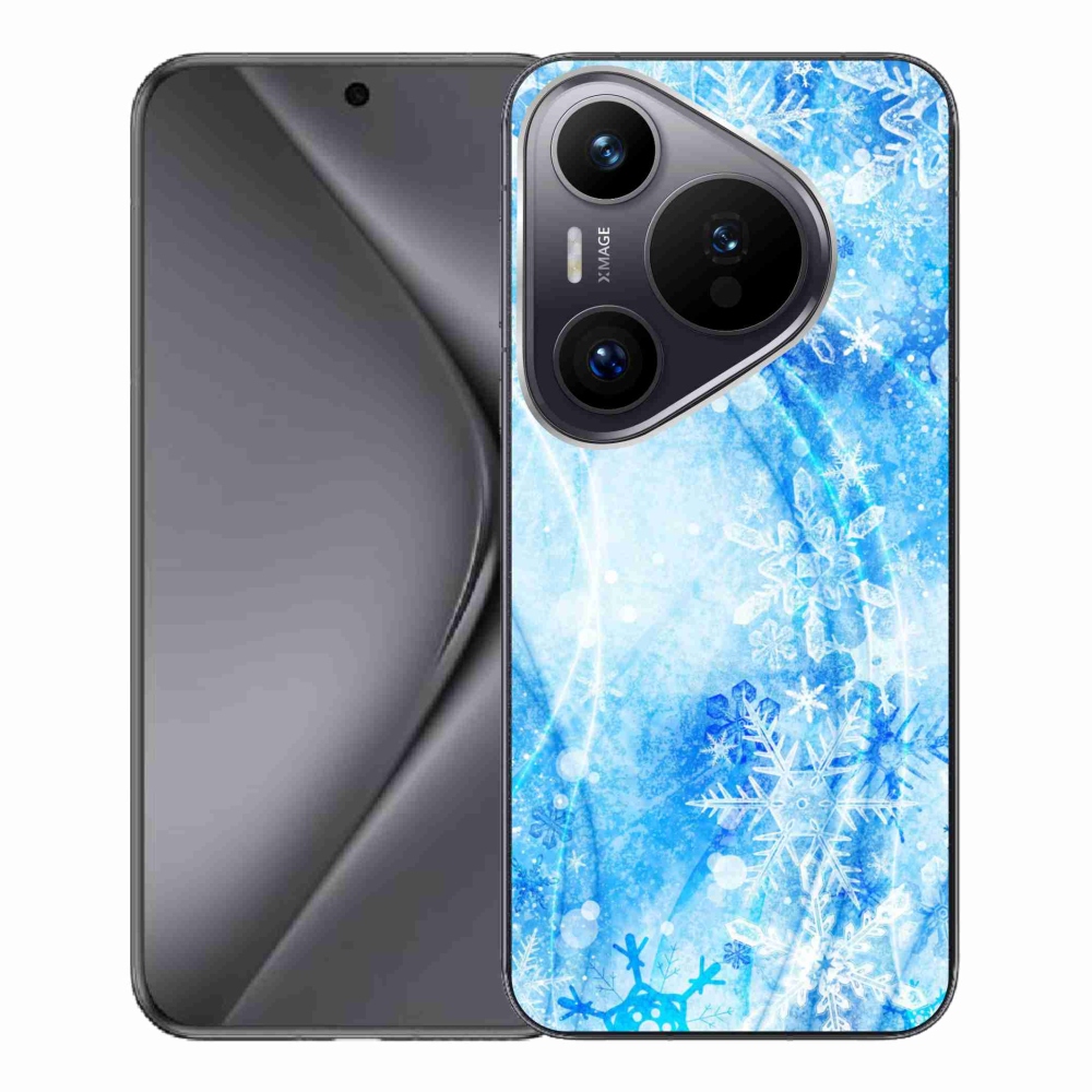 Gél borítás mmCase a Huawei Pura 70 Pro készülékhez - hópelyhek