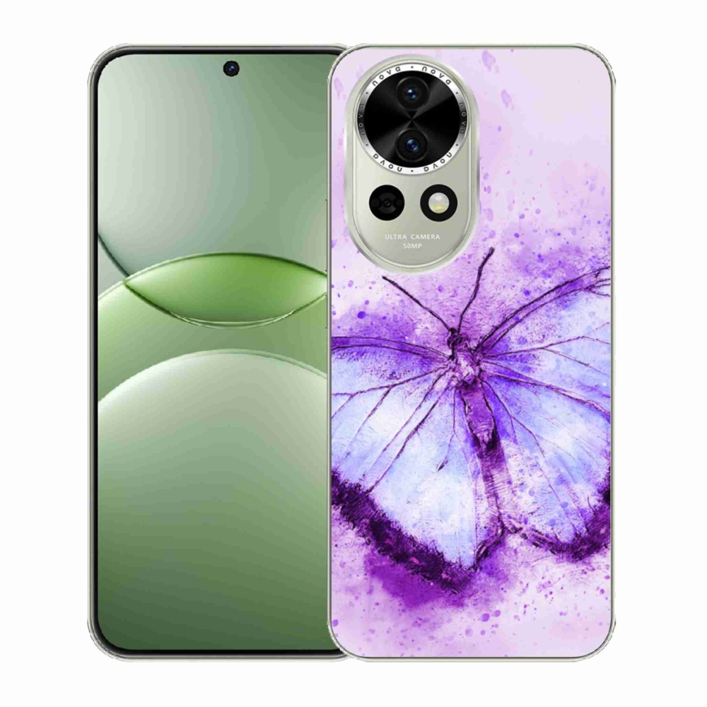Gél borítás mmCase a Huawei Nova 13 5G készülékhez - lila pillangó