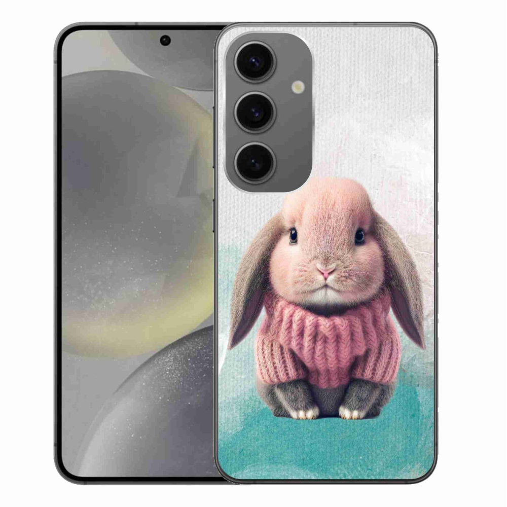 Zselés borítás mmCase Samsung Galaxy S24+ - nyúl pulóverben