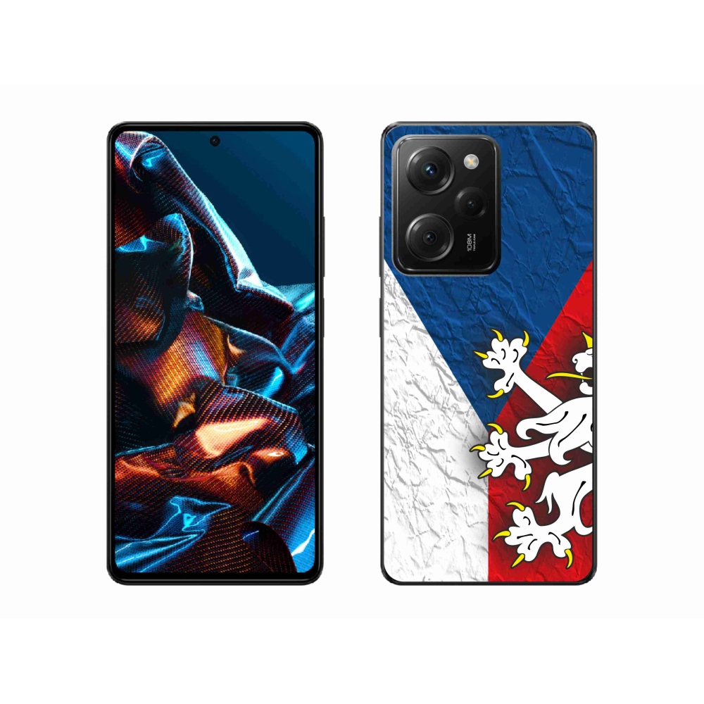 Gél borítás mmCase a Xiaomi Poco X5 Pro 5G számára - cseh zászló 1