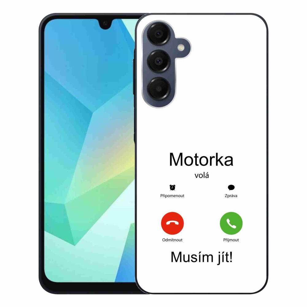 Gél borítás mmCase Samsung Galaxy A16 4G/5G - motoros hívások fehér háttérrel