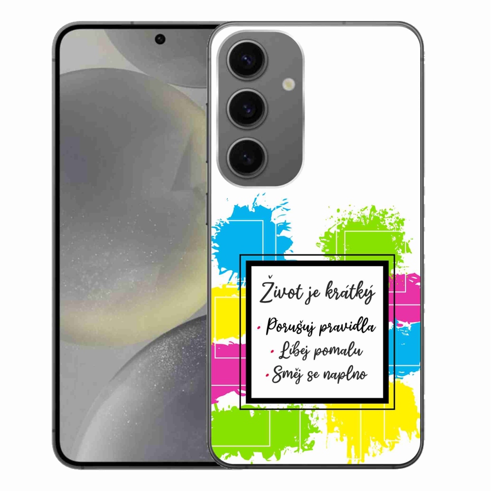 Gél borítás mmCase Samsung Galaxy S24+ - idézem 5 fehér háttér