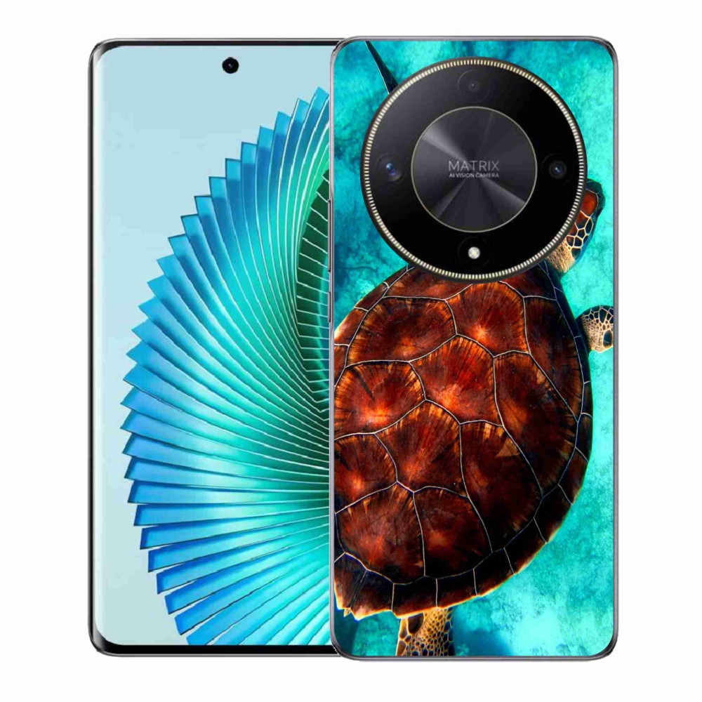 Zselés borítás mmCase a Honor Magic 6 Lite 5G számára - teknősbéka