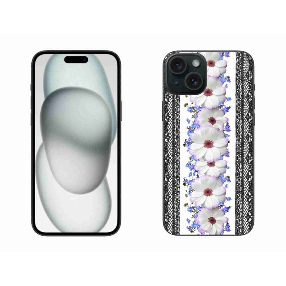 Gél borítás mmCase iPhone 15 Plus készülékhez - virágok 8