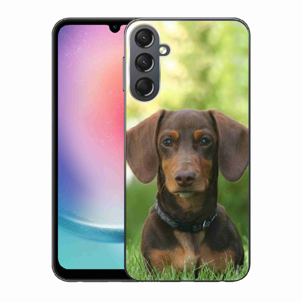 Gél tok mmCase a Samsung Galaxy A24 készülékhez - barna tacskó