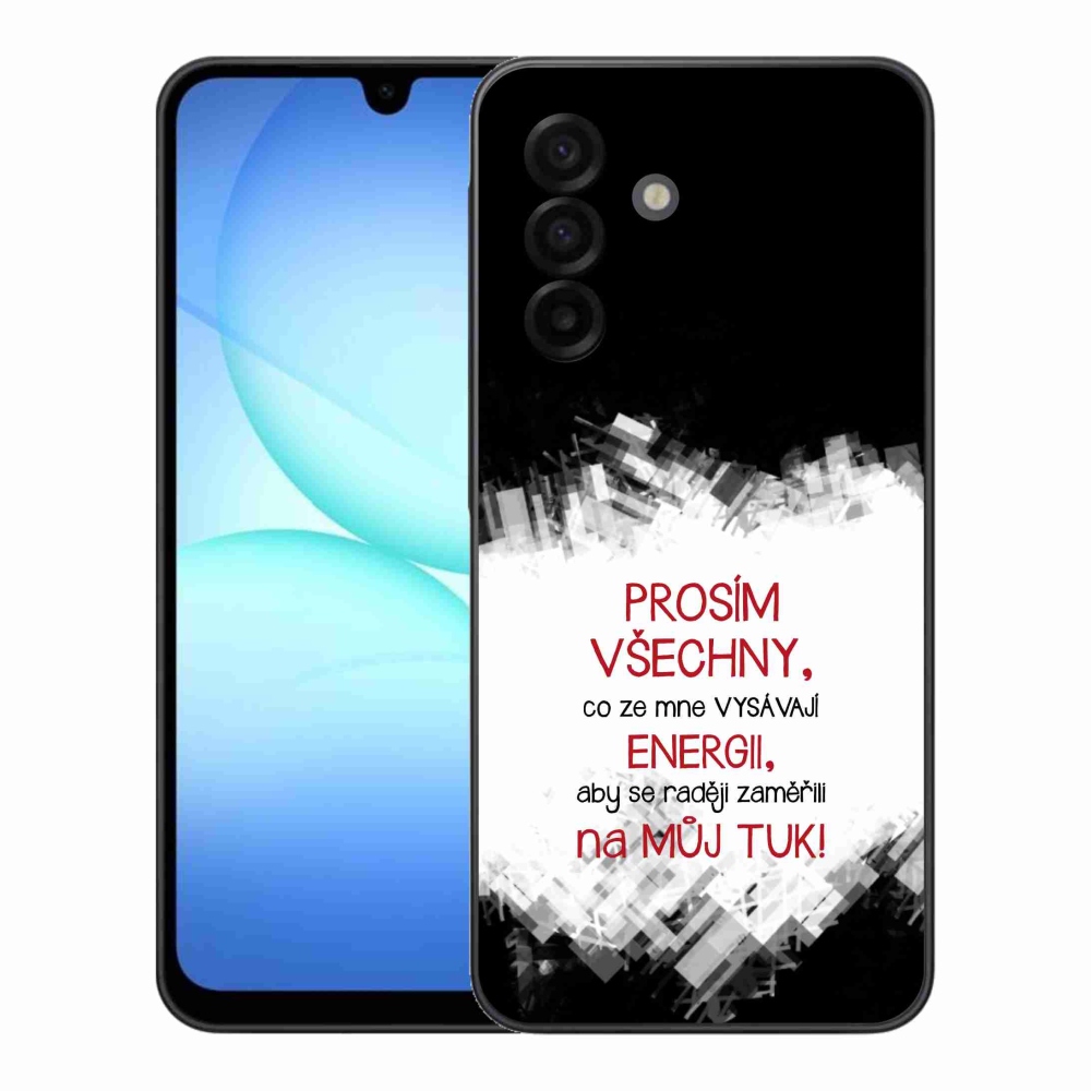 Gél borító mmCase Samsung Galaxy A17 4G/5G - vicces szöveg 1 piros