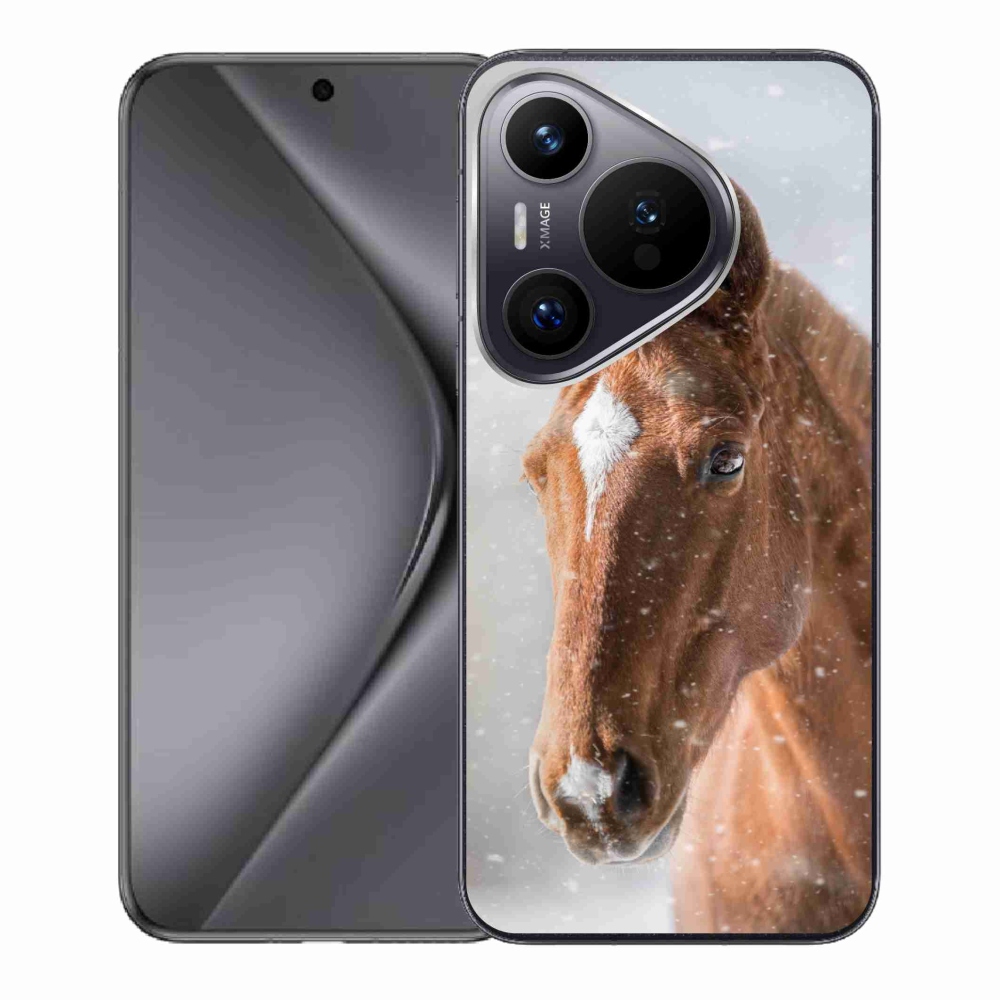 Zselés tok mmCase a Huawei Pura 70-hez - barna ló 2