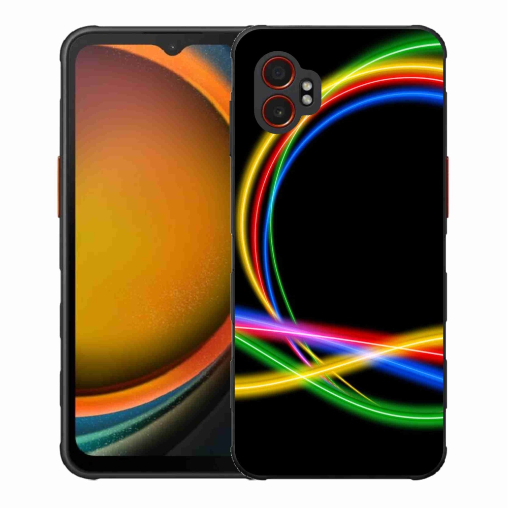 Zselés borítás mmCase Samsung Galaxy Xcover 7 Pro - neon körökhöz