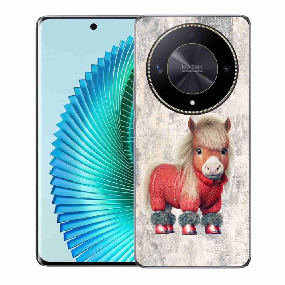 Gél borítás mmCase a Honor Magic 6 Lite 5G számára - póni pulóverben