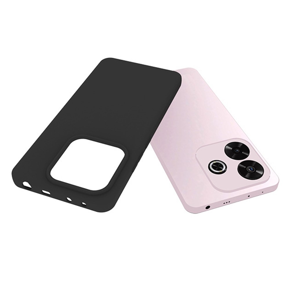 Matt zselés tok Xiaomi Redmi Note 14 5G-hez - fekete