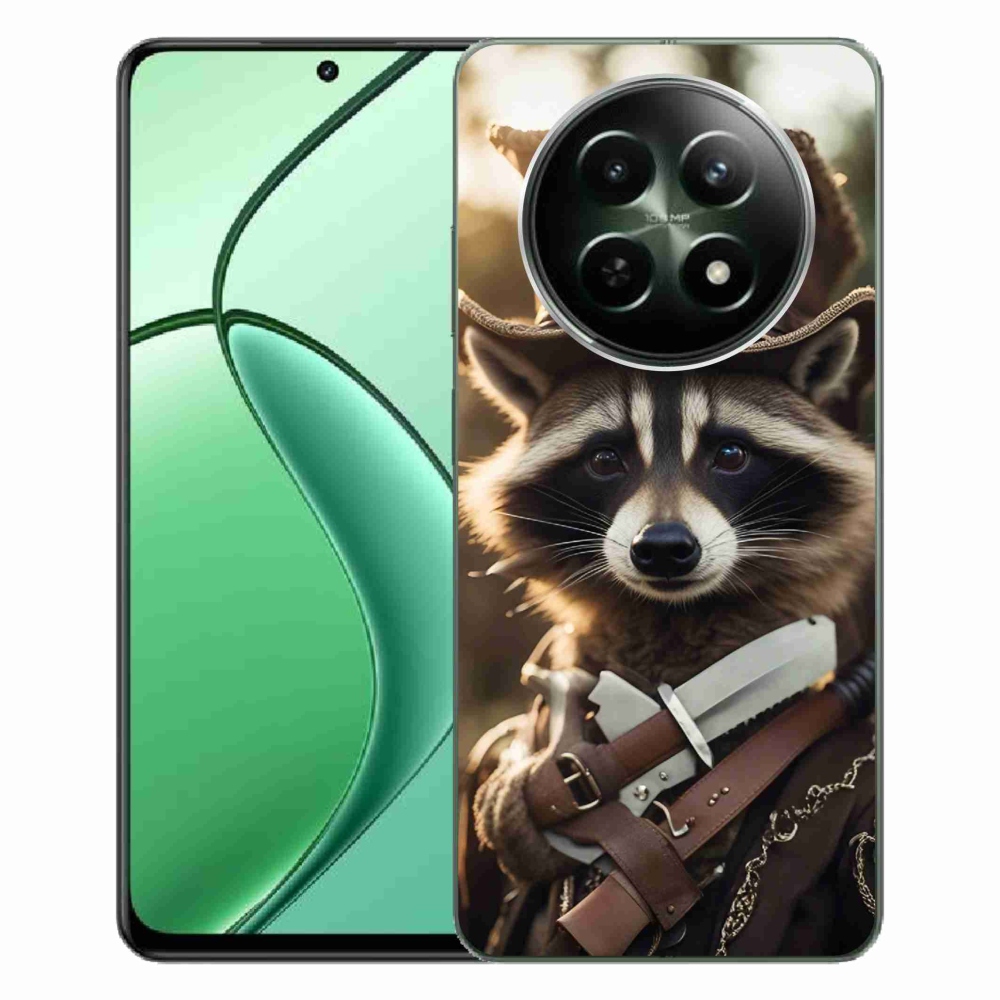 Gél borítás mmCase a Realme 12 5G/12x 5G számára - mosómedve egyenruhában