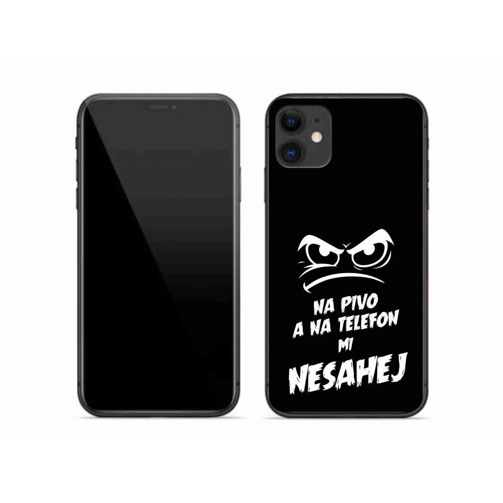 Gél borítás mmCase iPhone 11 készülékhez - sör motívum 2 fekete háttér