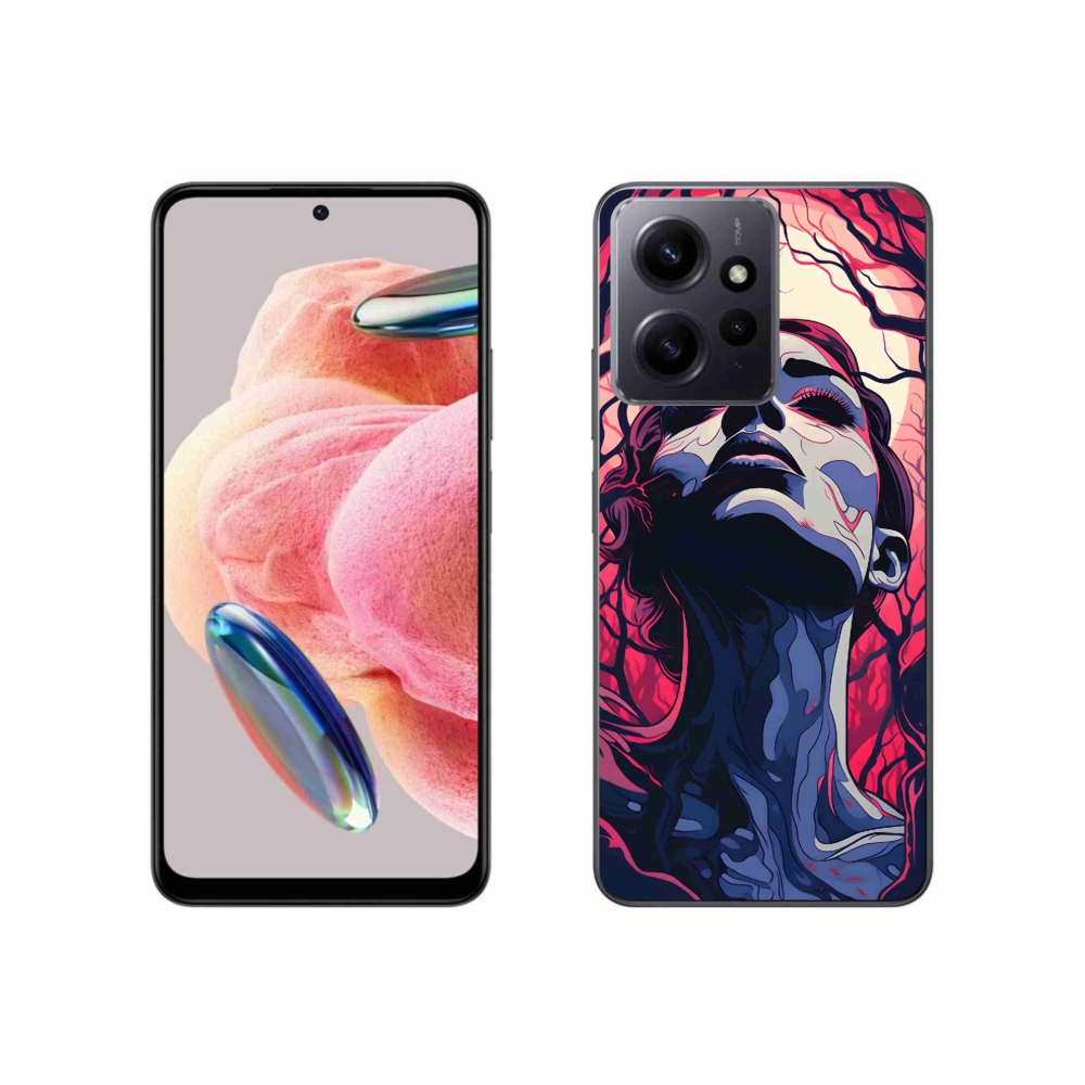 Gél borító mmCase a Xiaomi Redmi Note 12 4G - absztrakt arcán