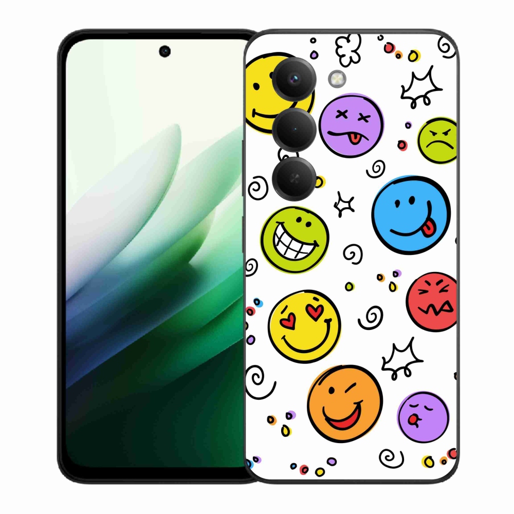 Gél borítás mmCase a Xiaomi Redmi 15 5G számára - smiley-k