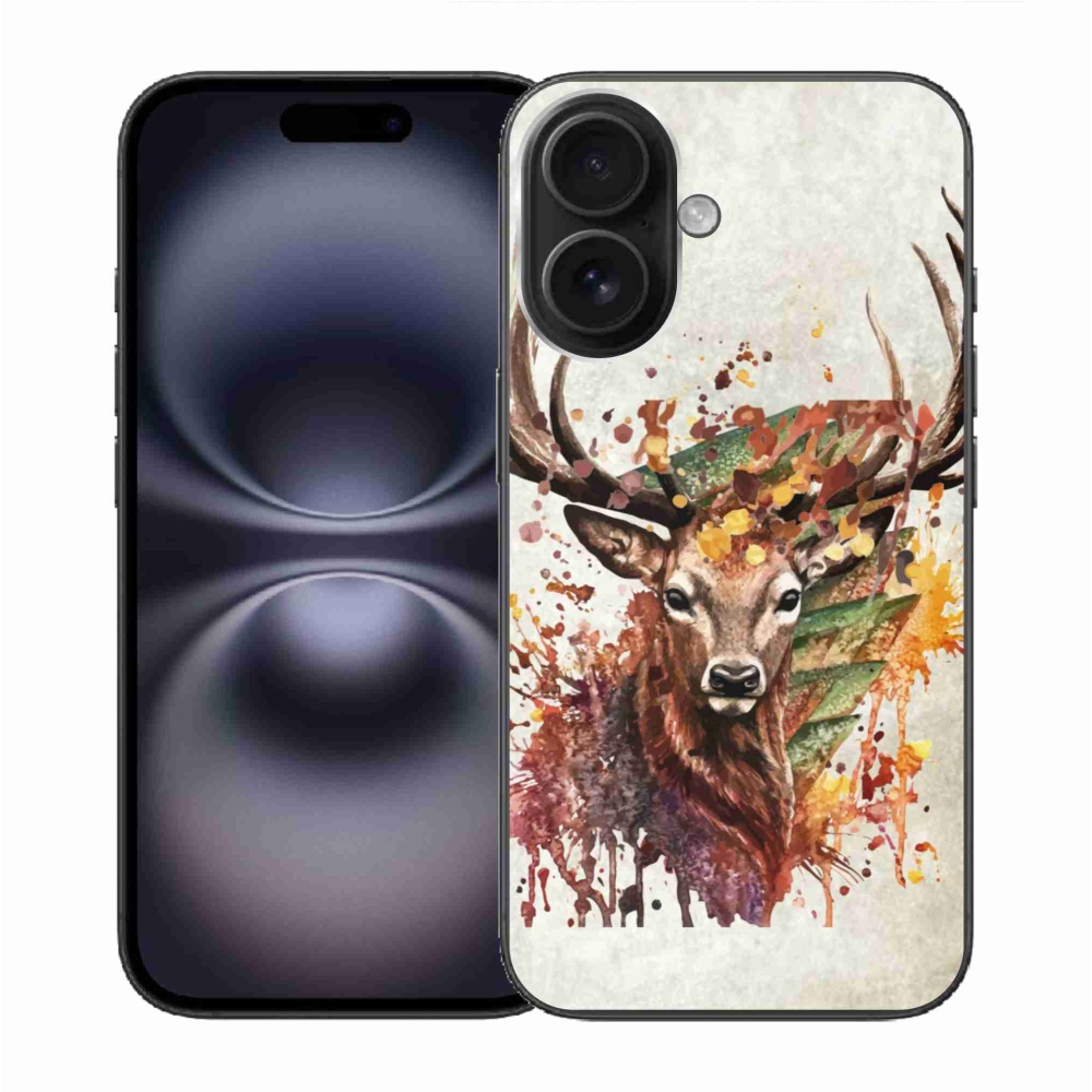 Gél tok mmCase iPhone 16 készülékhez - szarvas 1