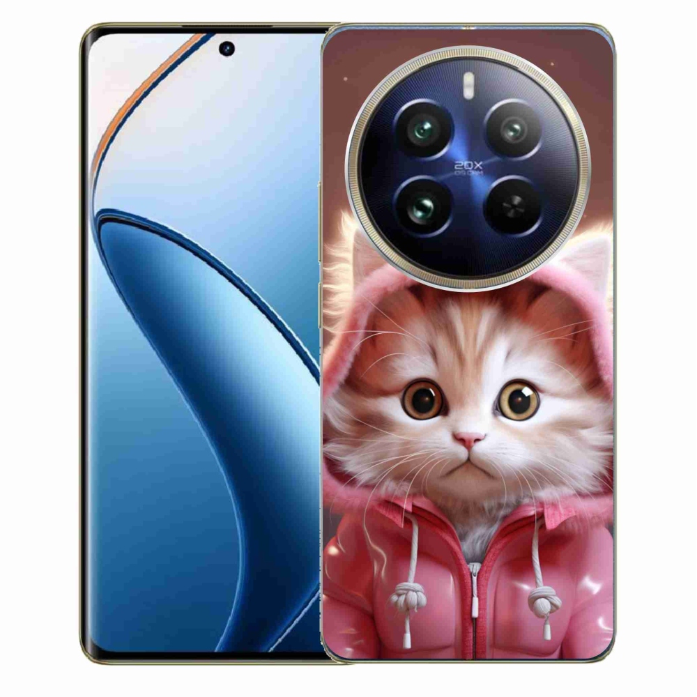 Gél borítás mmCase a Realme 12 Pro 5G/12 Pro+ 5G számára - aranyos cica 3