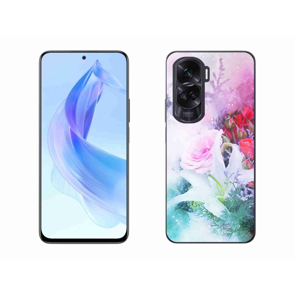 Zselés borítás mmCase a Honor 90 Lite készülékhez - virág 4
