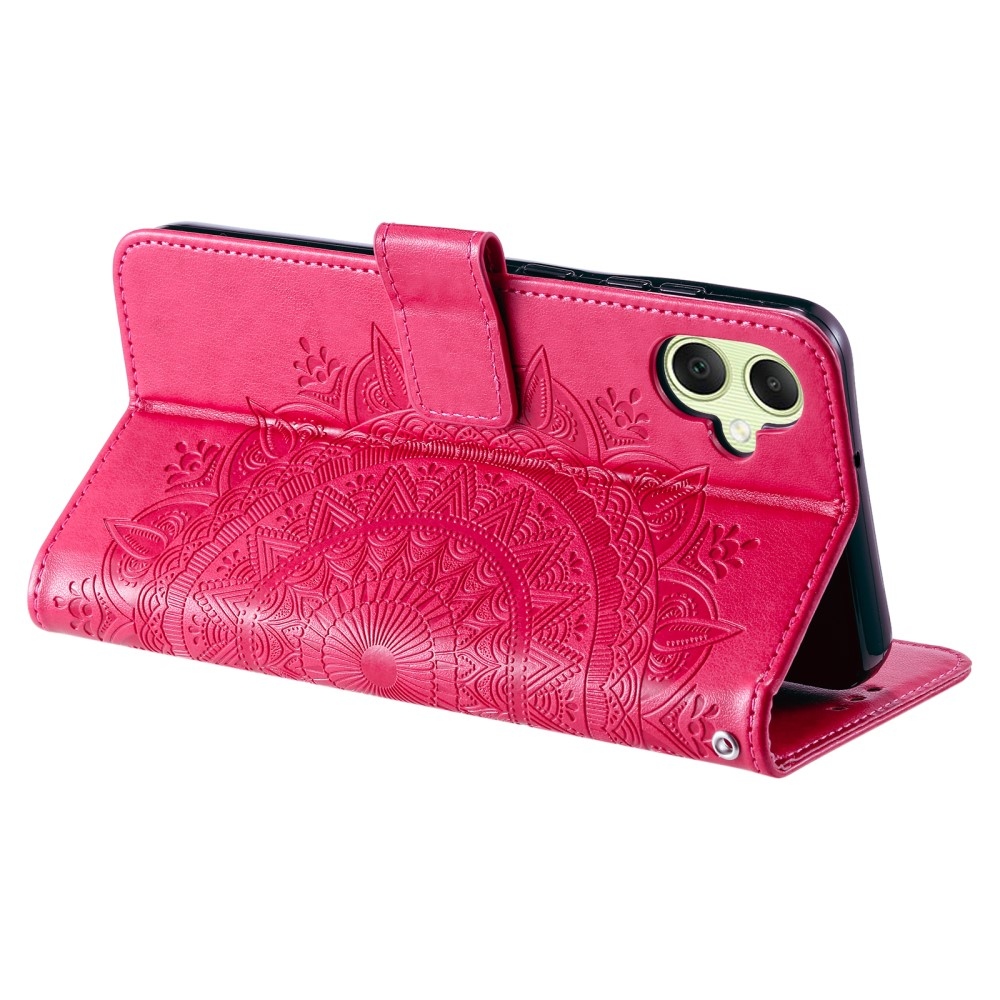 Mandala könyv tok Samsung Galaxy A06 4G - rózsa