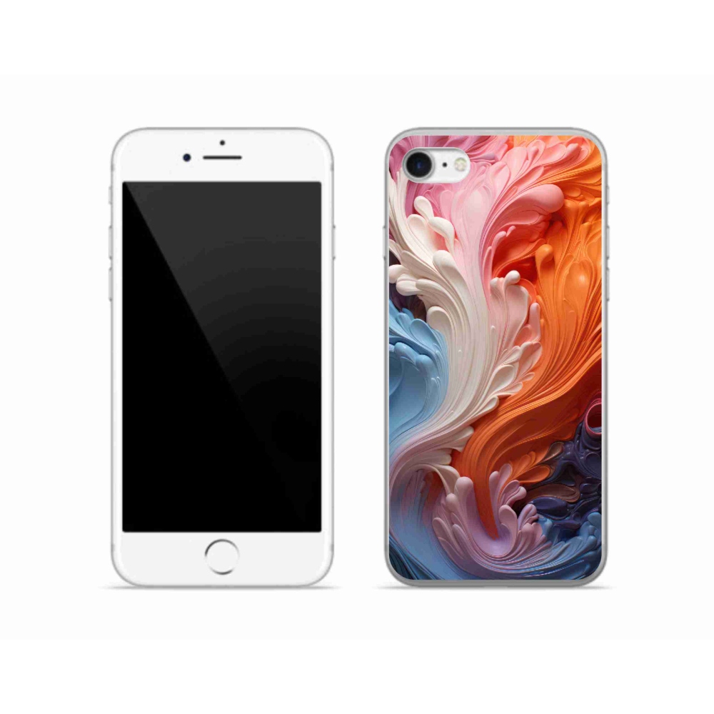 Gél borítás mmCase iPhone SE (2022) - absztrakt motívum 8