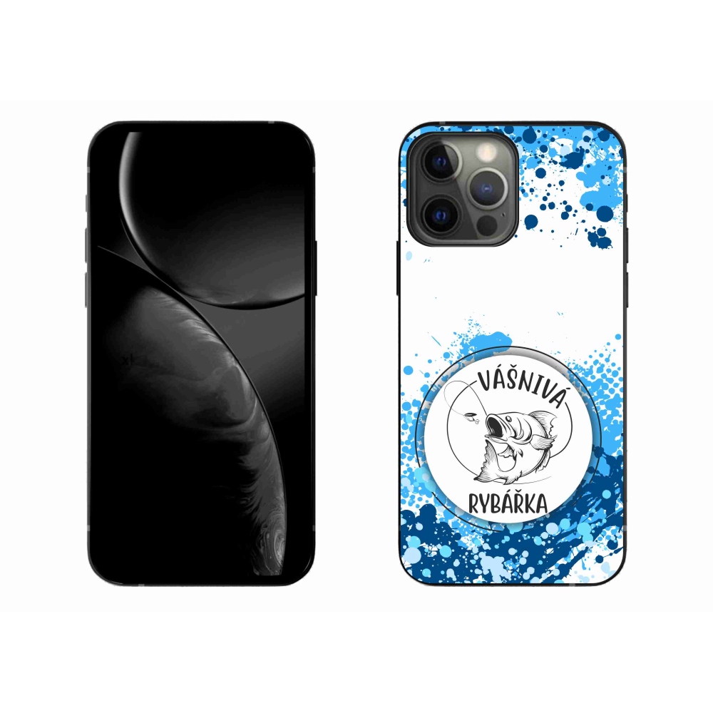 Gél borítás mmCase iPhone 13 Pro Max 6.7 készülékhez - szenvedélyes halász fehér háttérrel