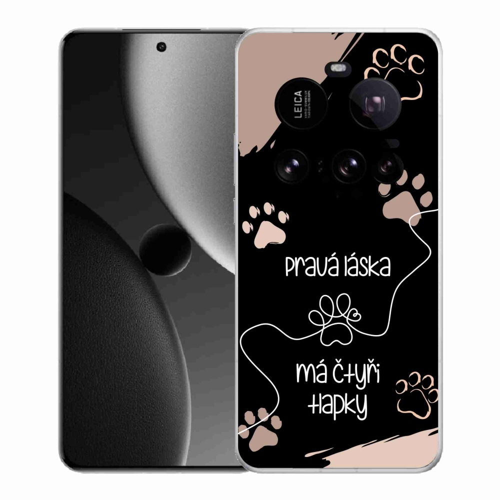 Gél borítás mmCase a Xiaomi 15 Ultra készülékhez - kutya motívum 1 fekete háttér