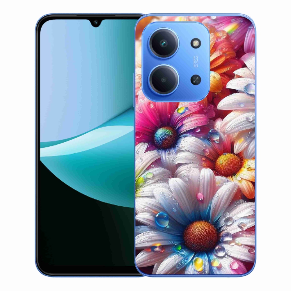 Gél borítás mmCase a Xiaomi Redmi 15C 4G/5G (173mm) - színes százszorszépek számára