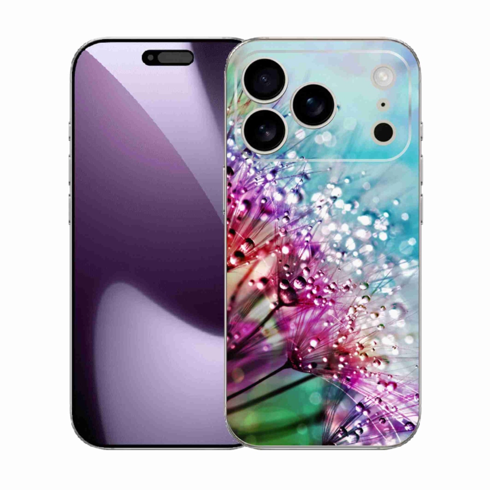 Zselés borítás mmCase iPhone 17 Pro készülékhez - színes virágok