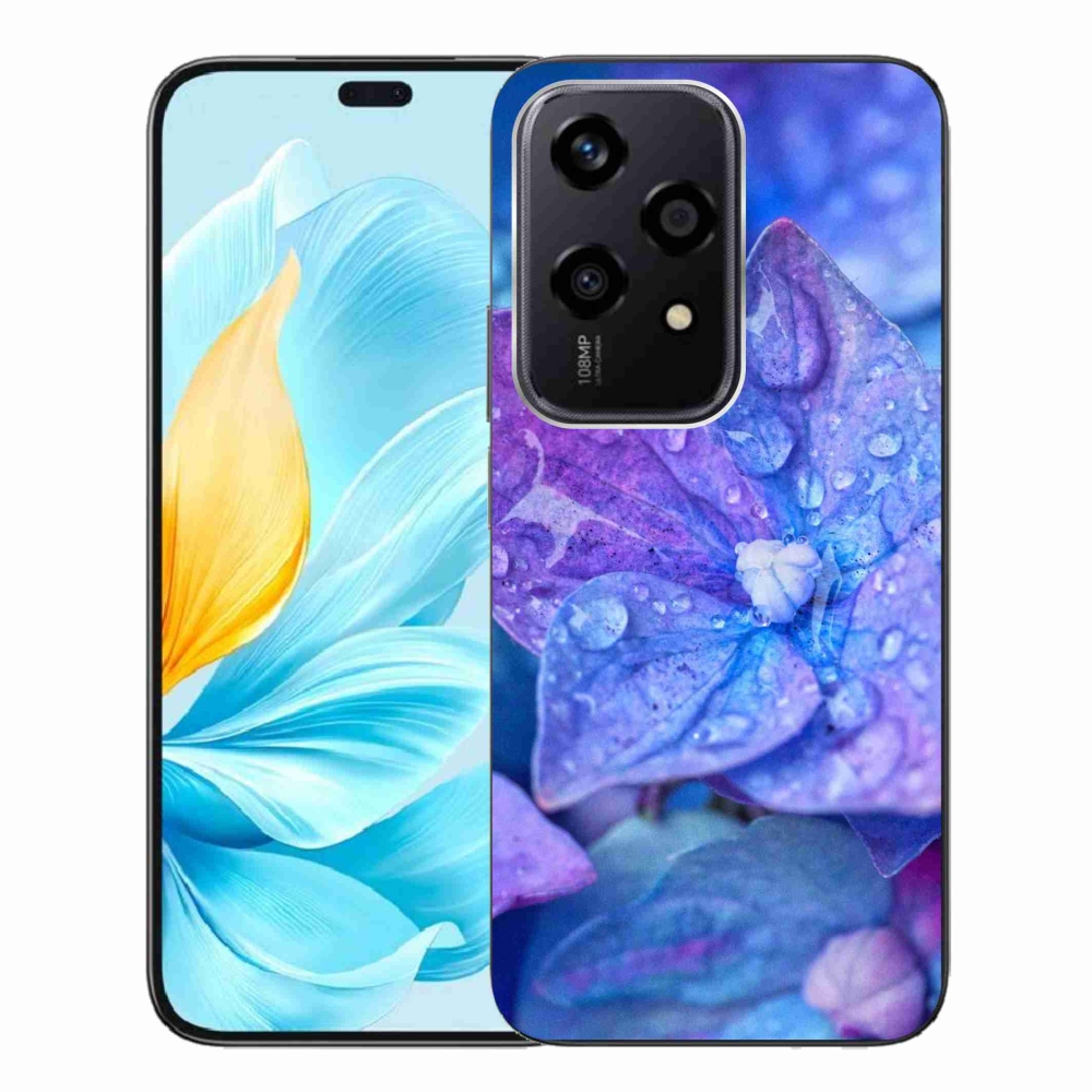 Zselés borító mmCase a Honor 200 Lite 5G készülékhez - lila virág