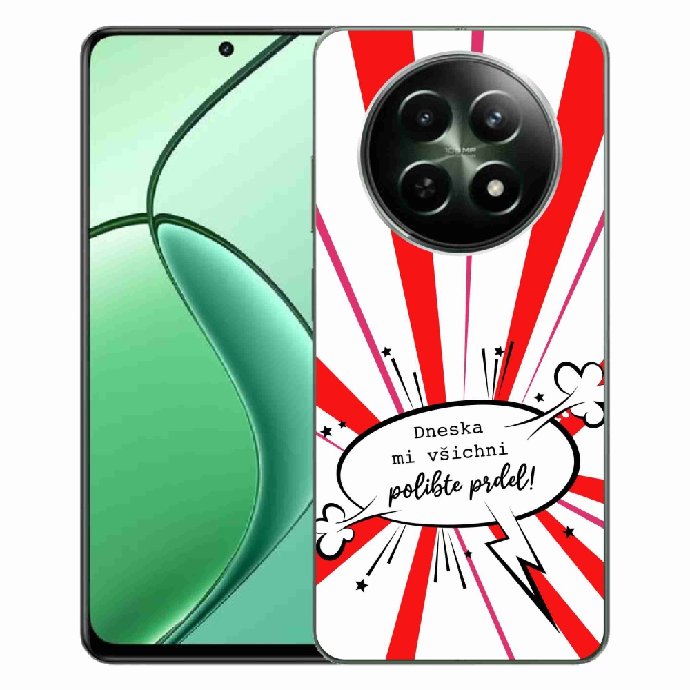 Gél borító mmCase a Realme 12 5G/12x 5G készülékhez - vicces szöveg 15 fehér háttérrel