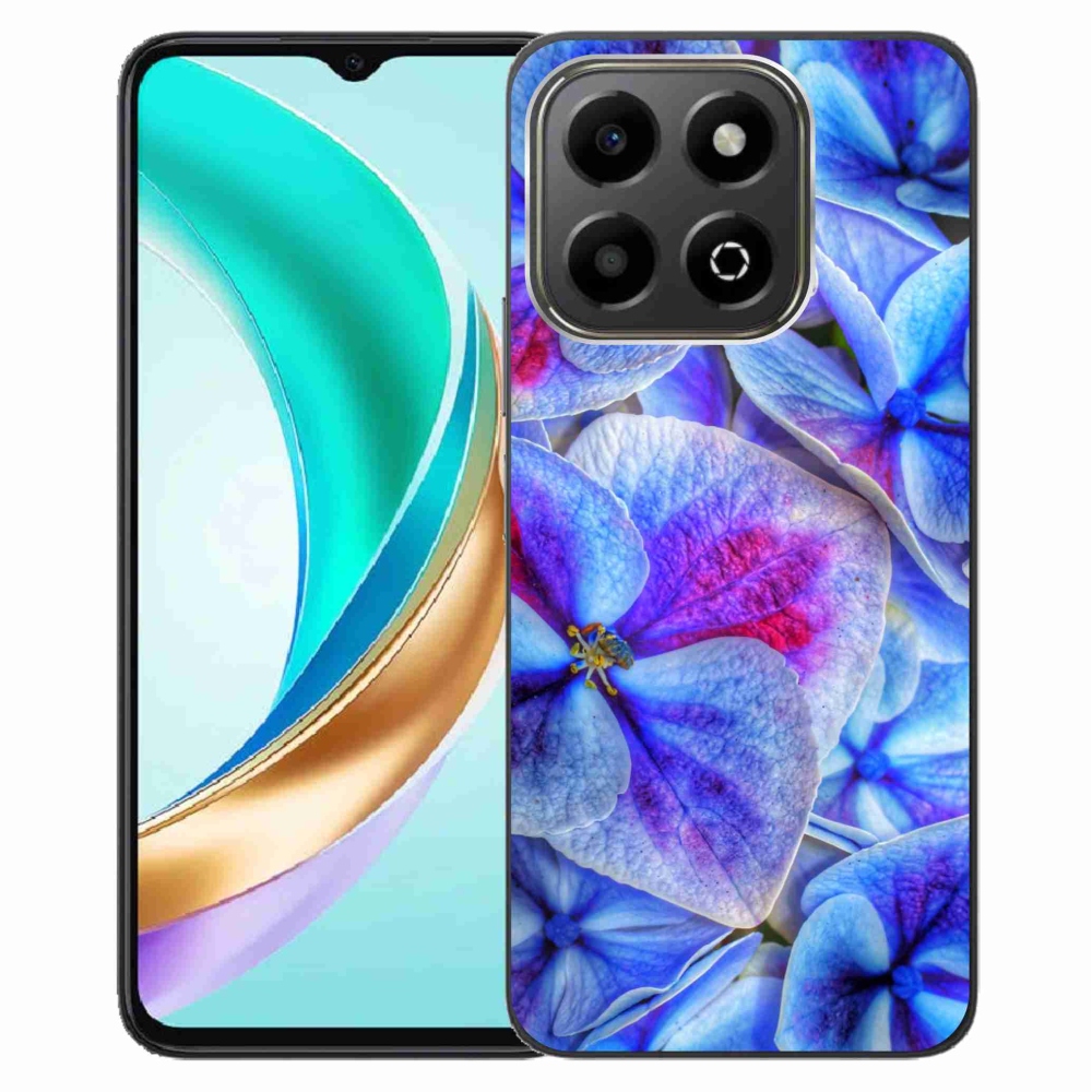 Gél védőhuzat mmCase a Honor X6b készülékhez - kék virágok 1