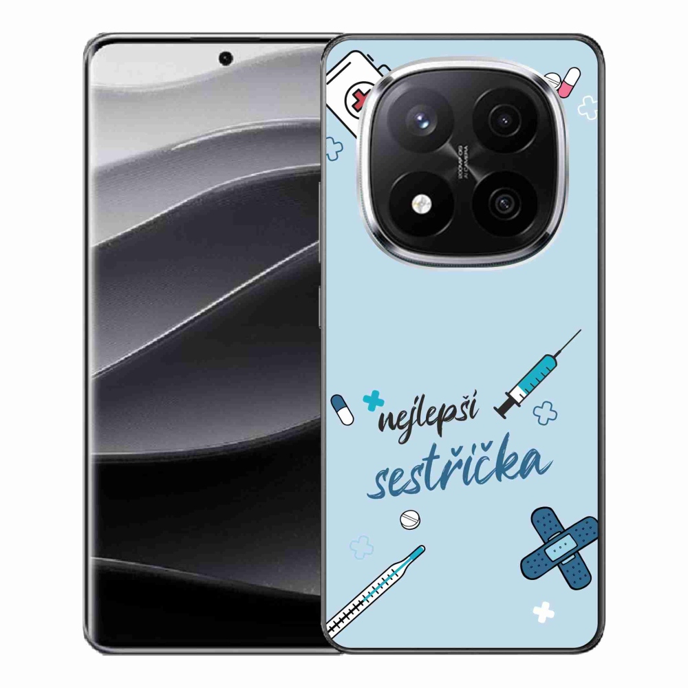 Gél borító mmCase a Xiaomi Redmi Note 14 Pro+ 5G - legjobb kishúg kék háttérrel