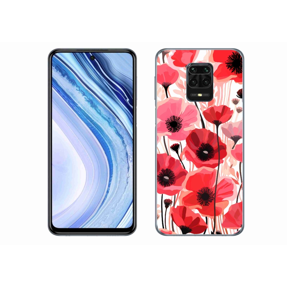 Gél borítás mmCase a Xiaomi Redmi Note 9S-hez - mákos 1